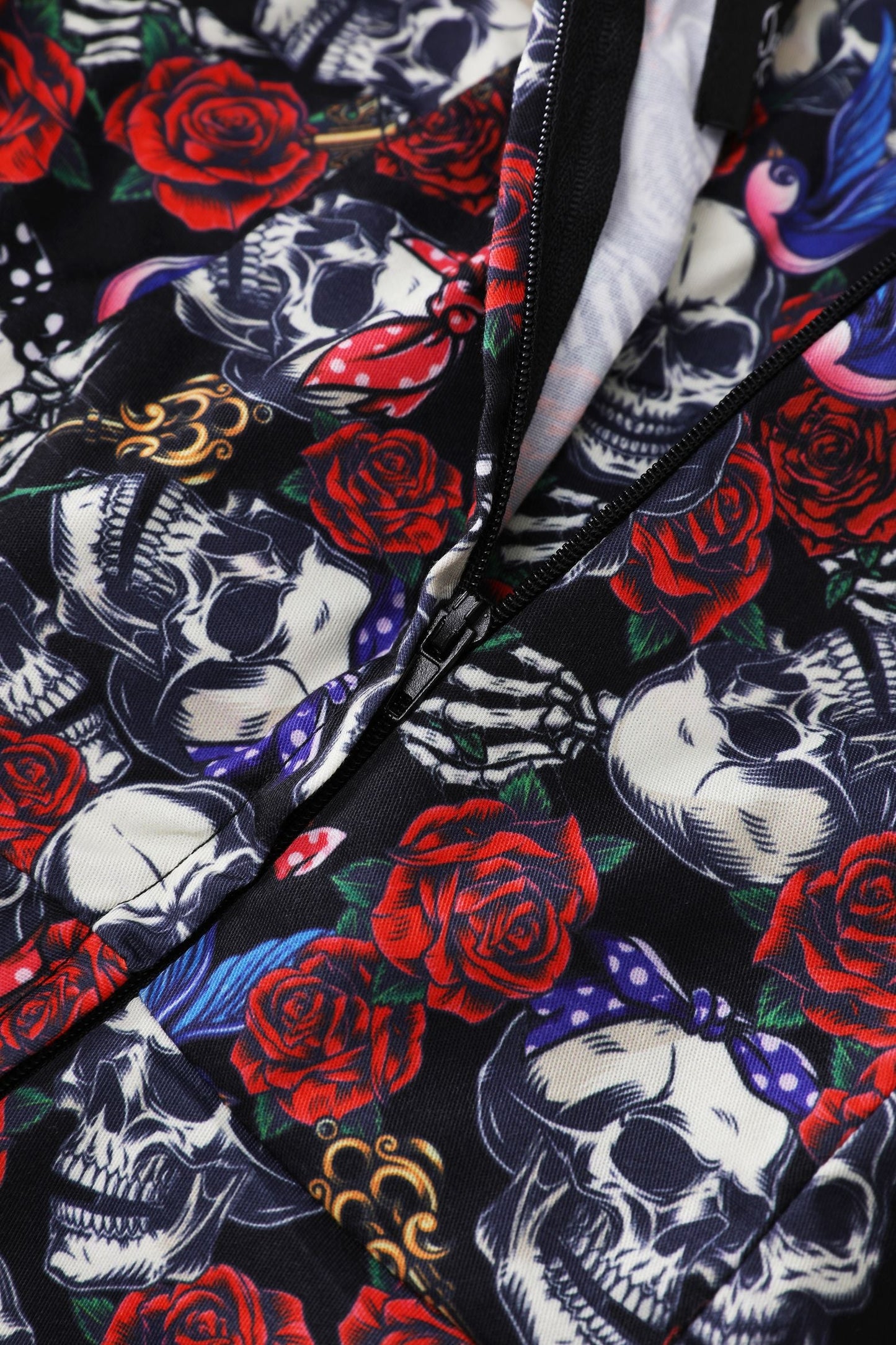 Daisy Rockabilly Pinup Girl Skull Halter Dress
