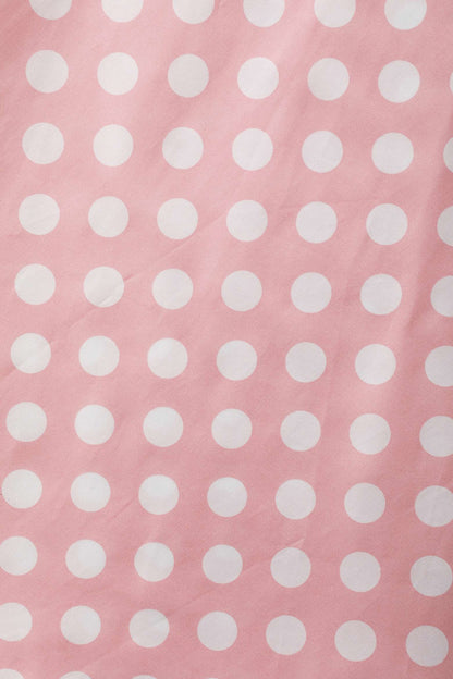 Daisy Light Pink Polka Dot Halter Dress