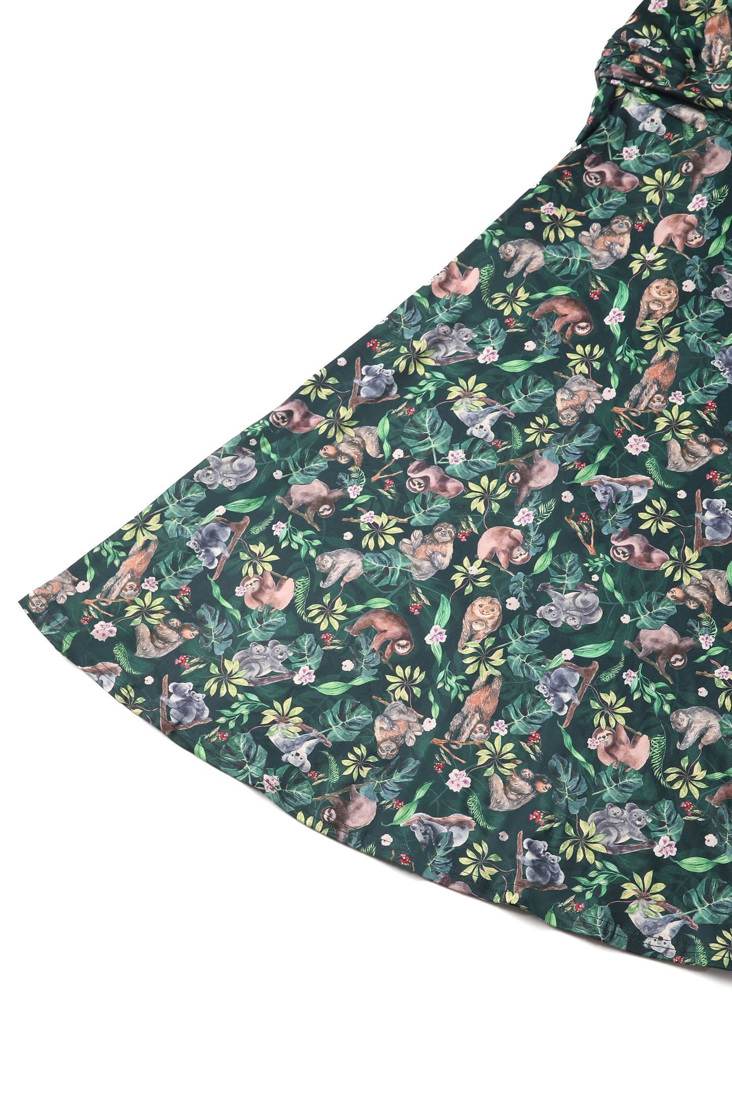 Donna Crossover Koala & Sloth Casual Dress