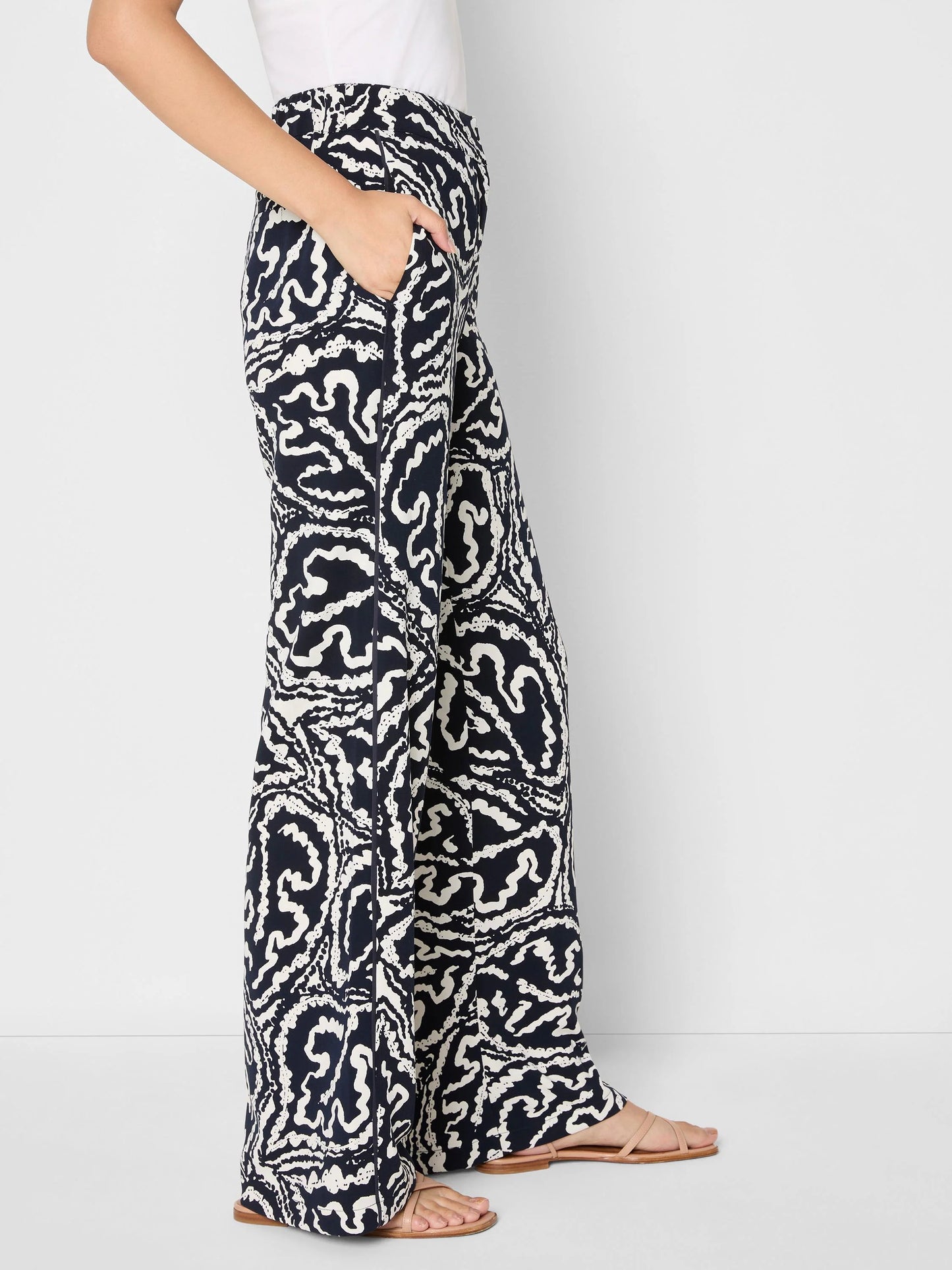 Indigo Leaf Eliot Wide-Leg Pant
