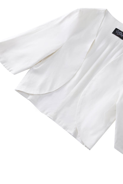 Lisette White Bolero Jacket