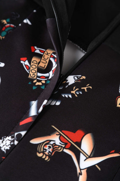Darla Old School Tattoo Wiggle Dress