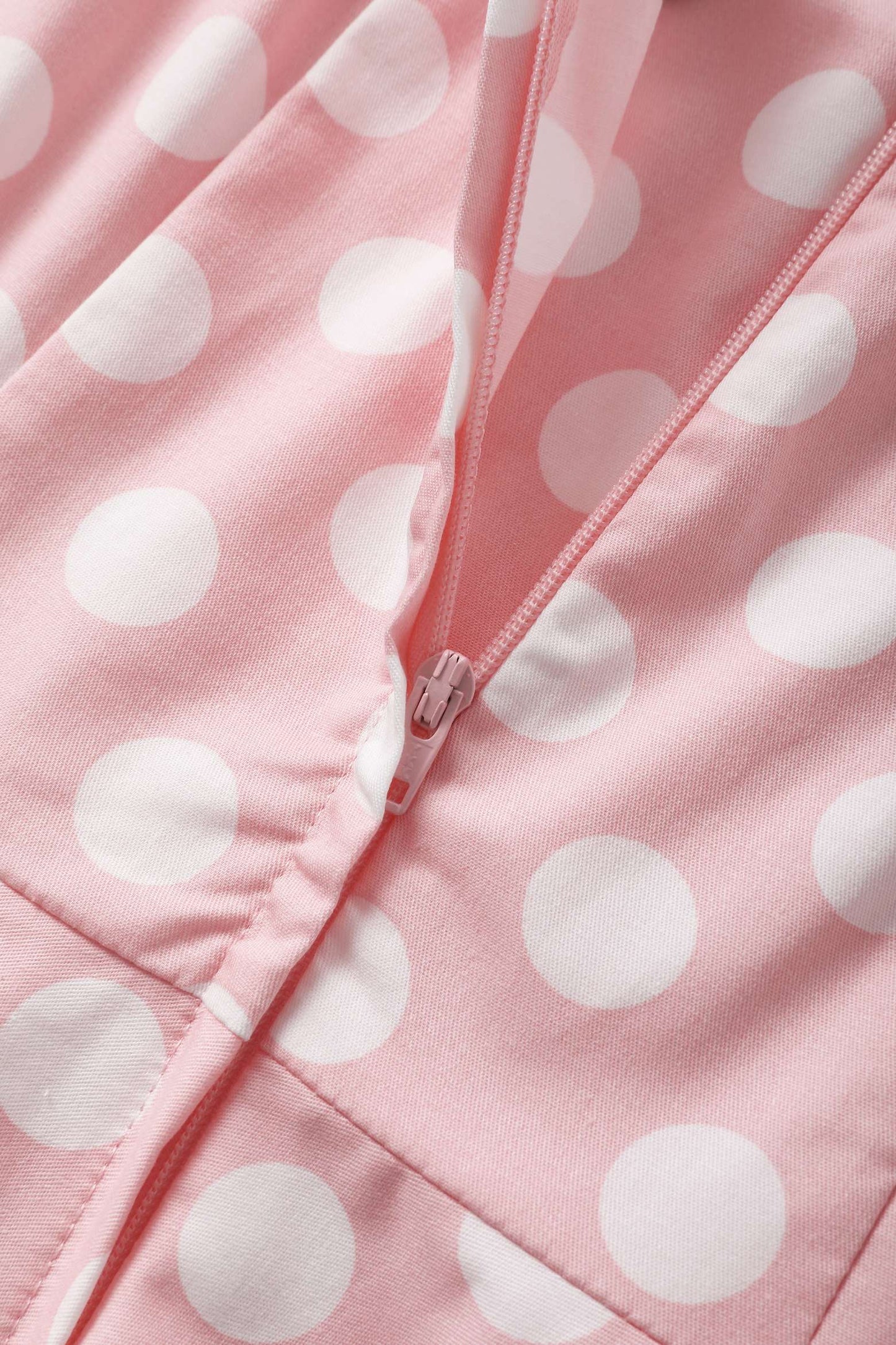 Daisy Light Pink Polka Dot Halter Dress