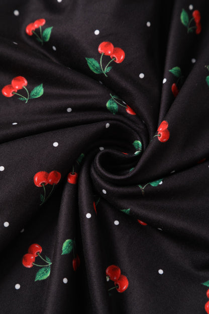 Matilda Black Cherry Wrap Dress