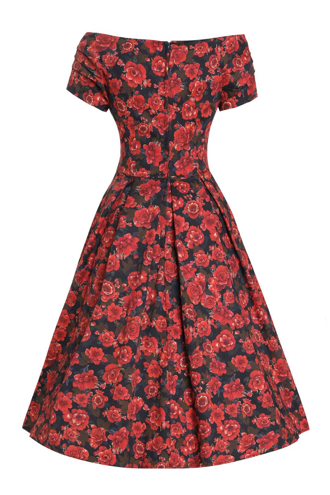 Lily Black Rose Off Shoulder Dress