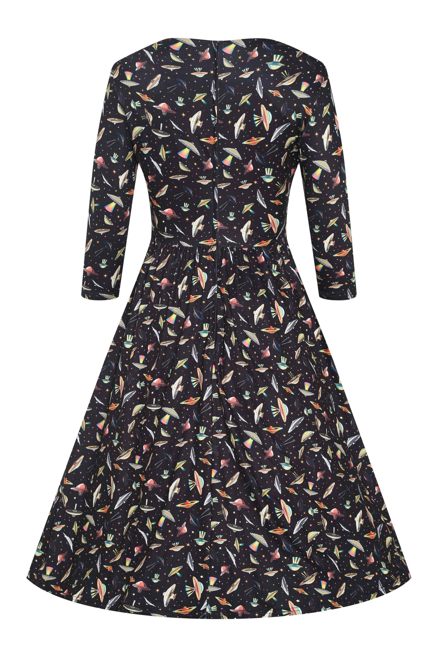 Billie Black UFO Spaceship Flared Dress