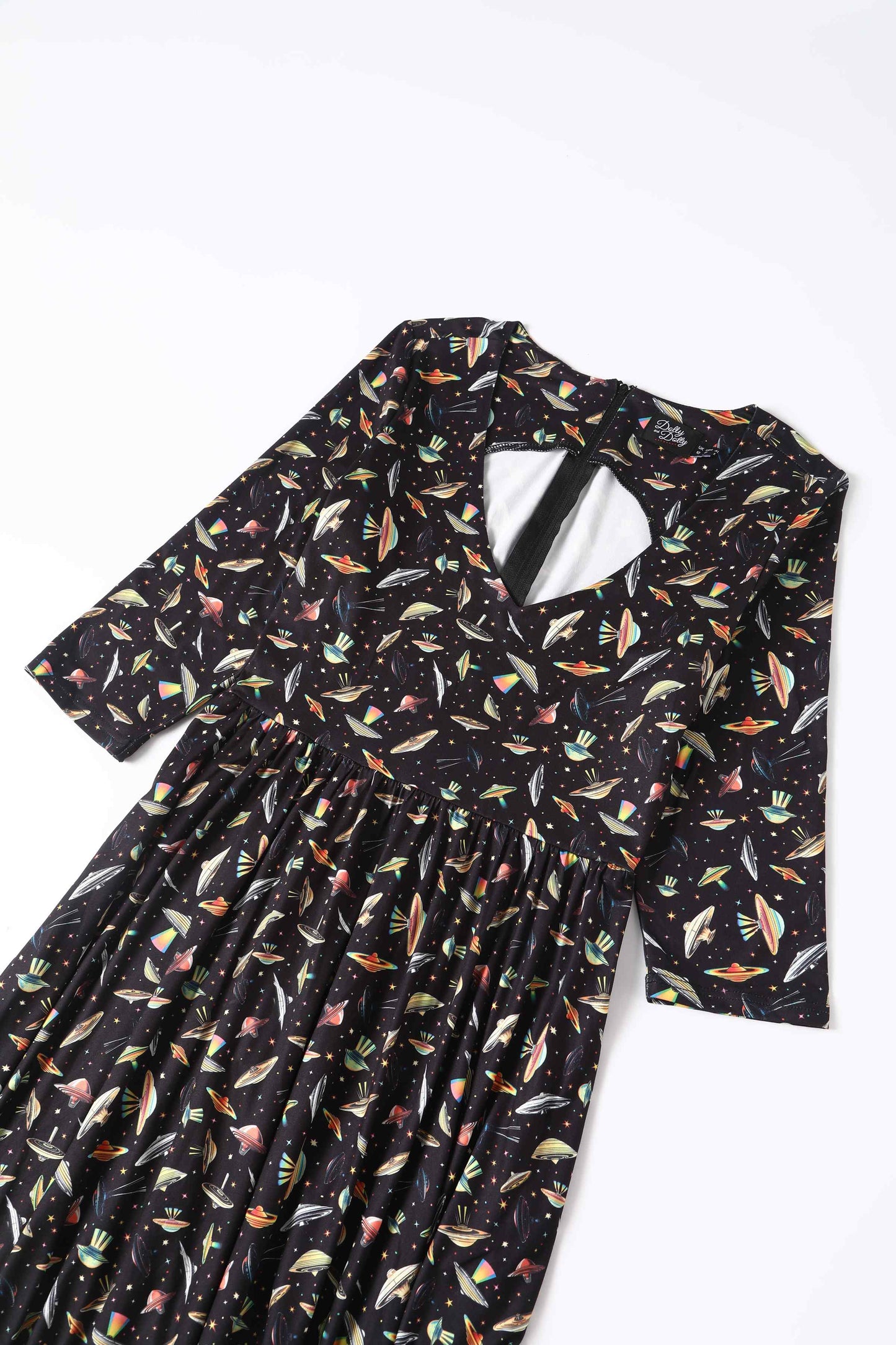 Billie Black UFO Spaceship Flared Dress