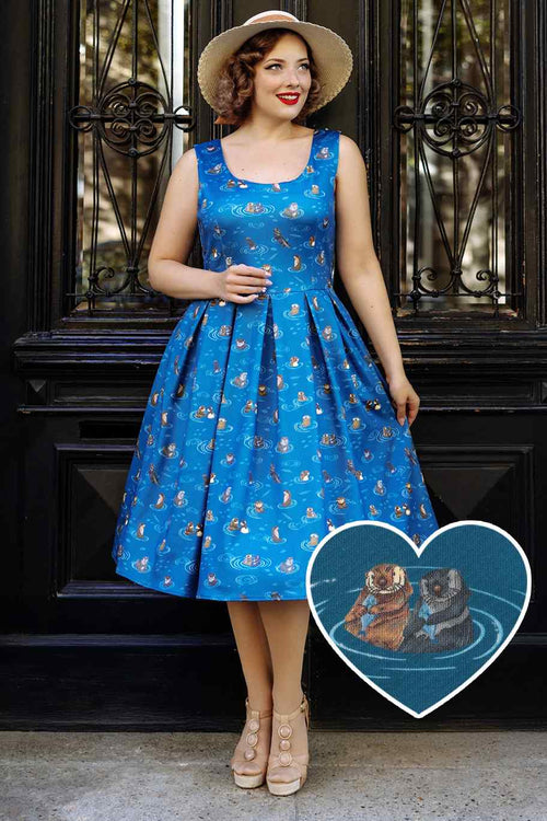 Amanda Blue Otter Family Tea Dress