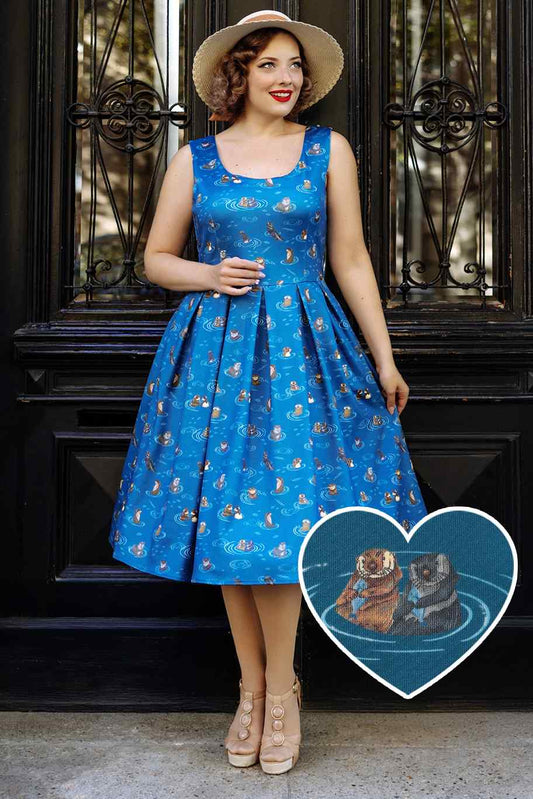 Amanda Blue Otter Family Tea Dress