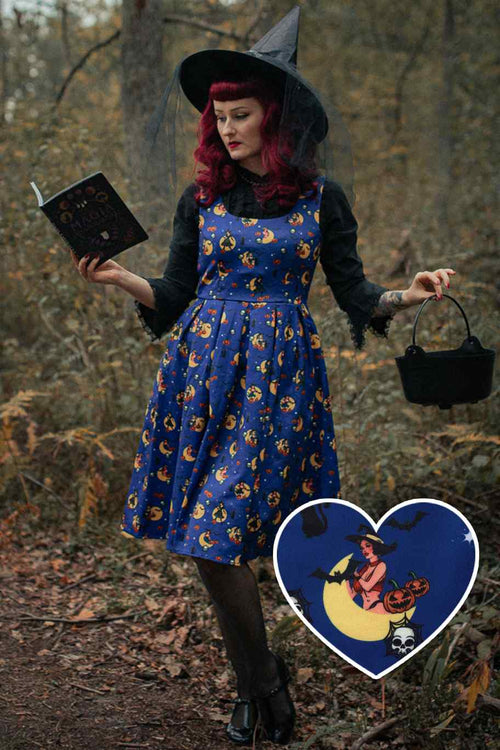 Amanda Blue Witch Swing Dress