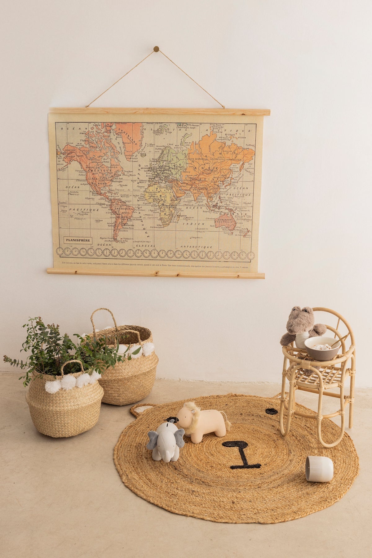 Cesta Plegable Pompones White · Deco ·