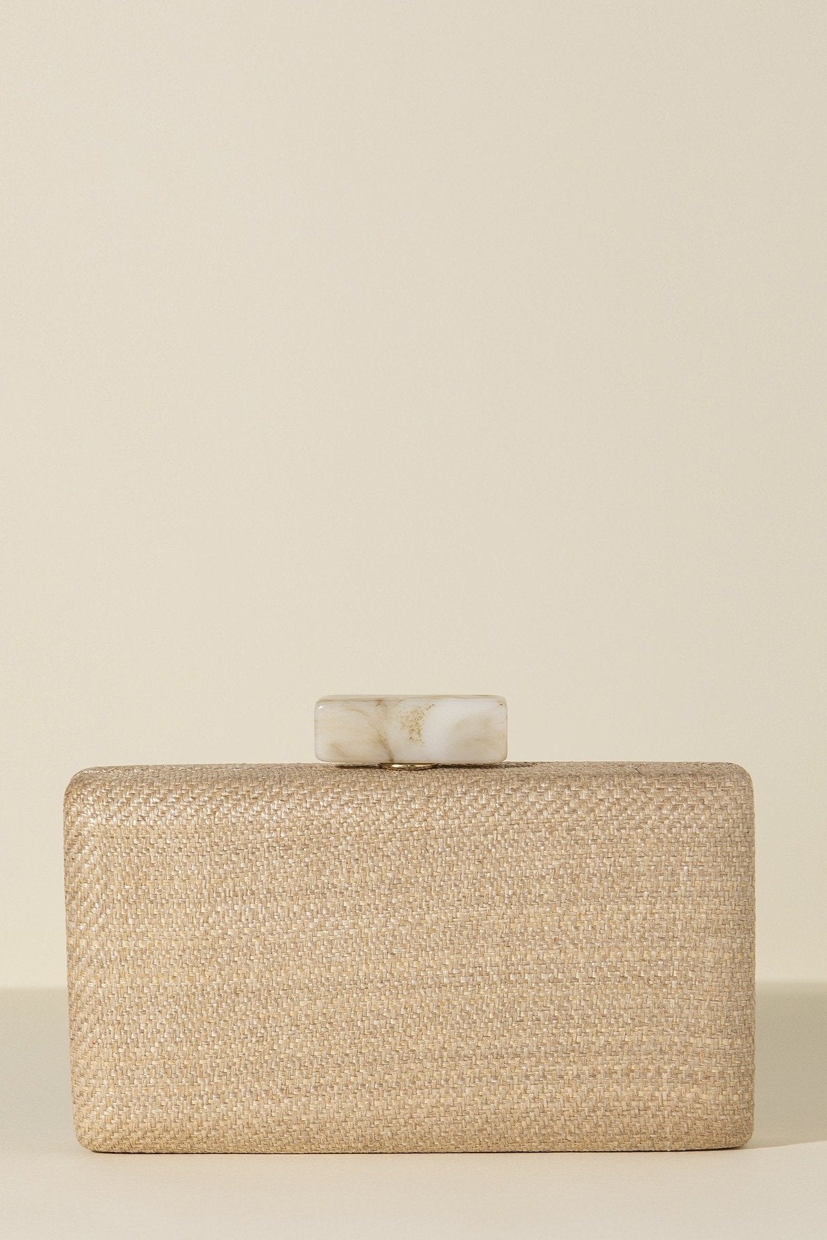 Clutch Slim Rafia Hueso Tostado · Pretty in Pink ·