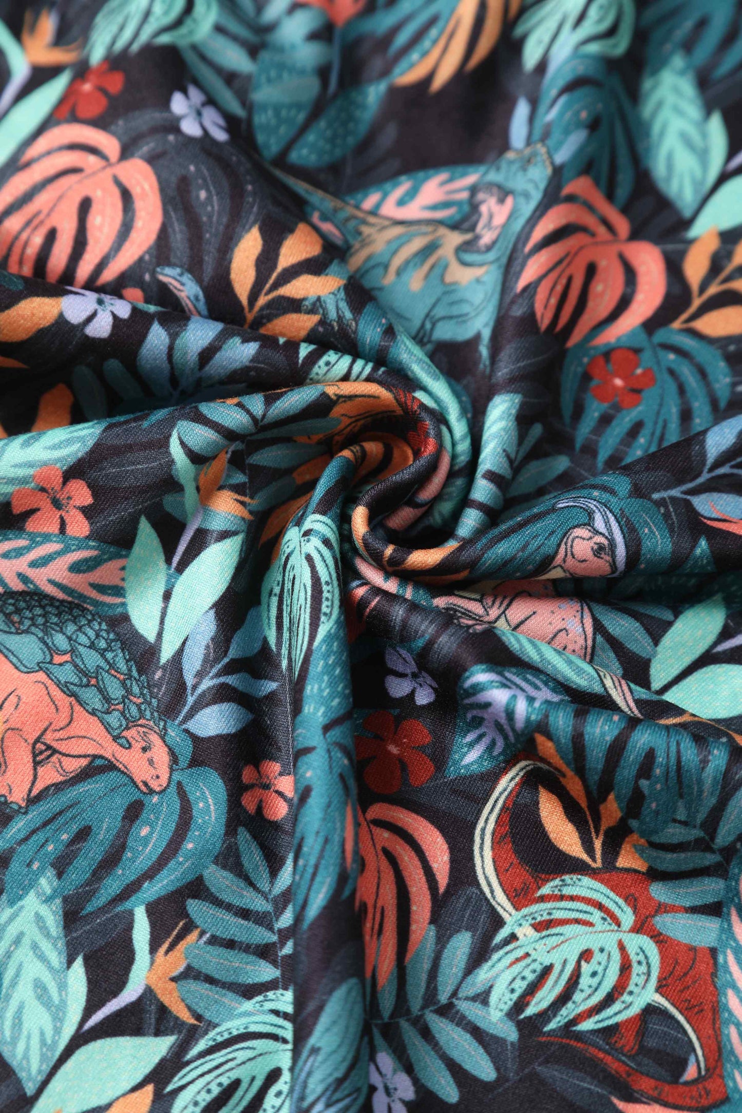 Esther Colourful Dinosaur Jumpsuit In Green