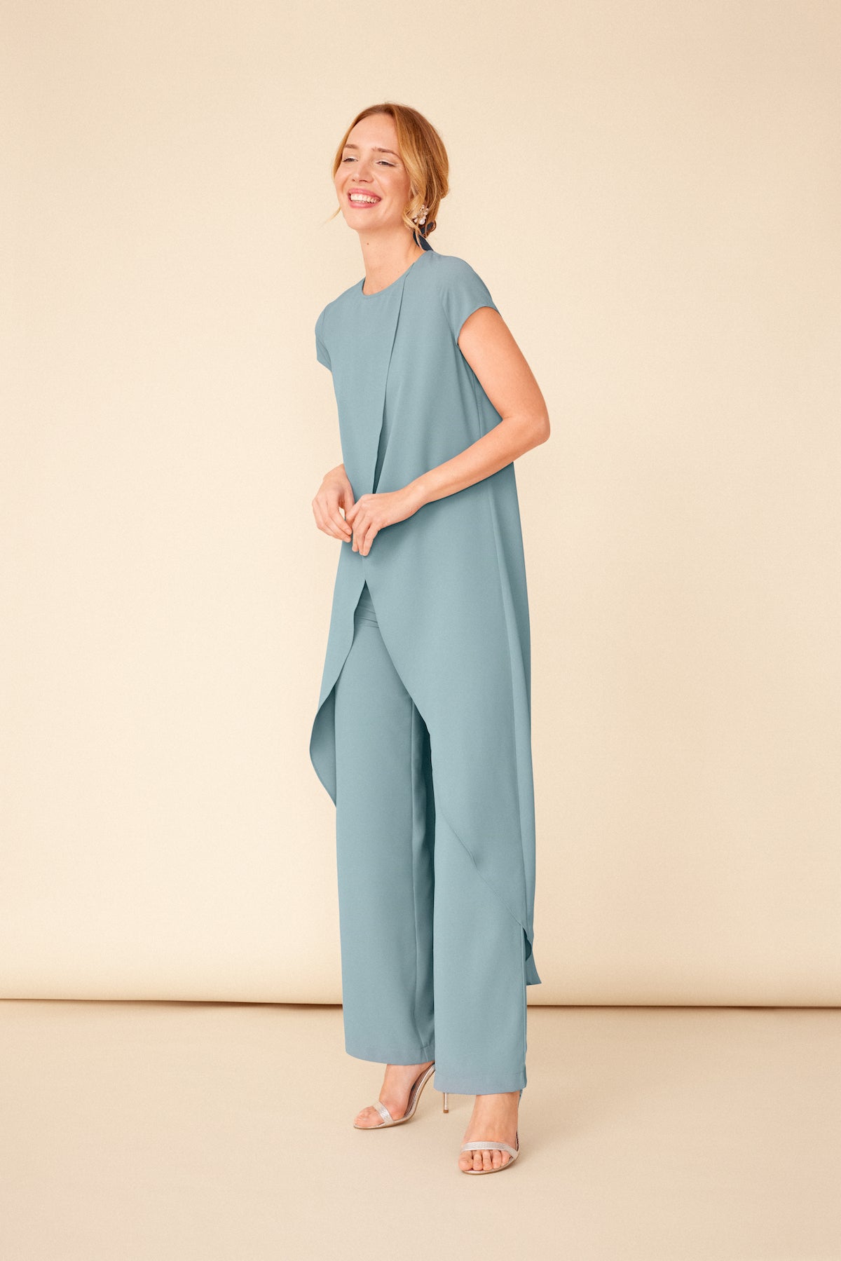 Conjunto Top Maca + Pantalon Lisa Aqua · Wisteria ·