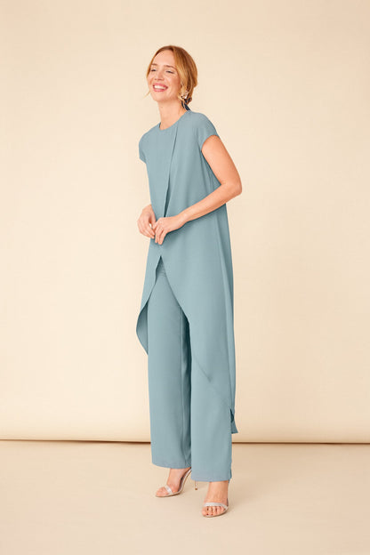 Conjunto Top Maca + Pantalon Lisa Aqua · Wisteria ·
