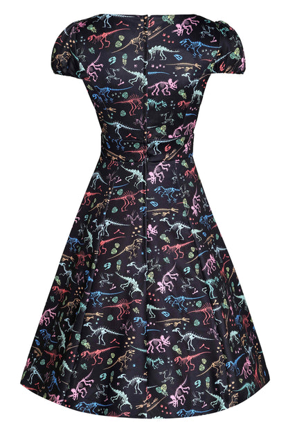 Claudia Black Dinosaur Fossil Dress