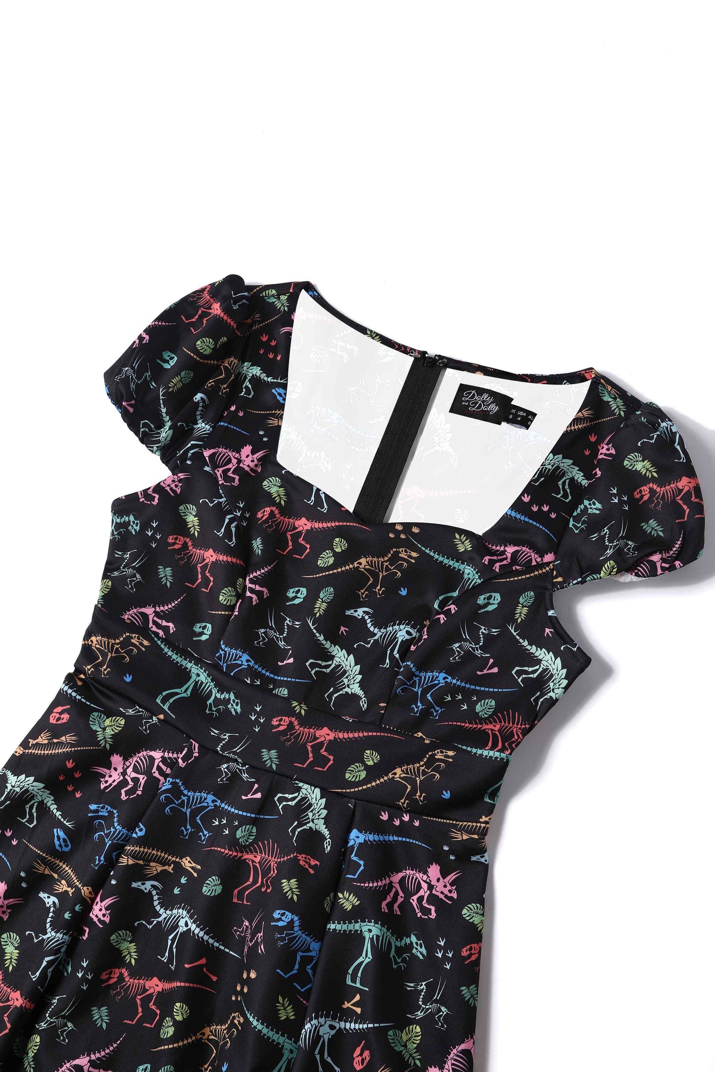 Claudia Black Dinosaur Fossil Dress