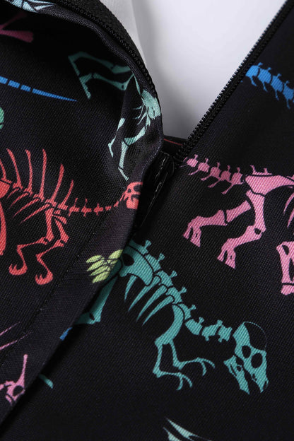 Claudia Black Dinosaur Fossil Dress
