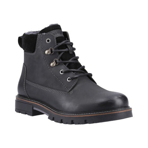 Hush Puppies Pier Shearling Lace Boot Mens - Black