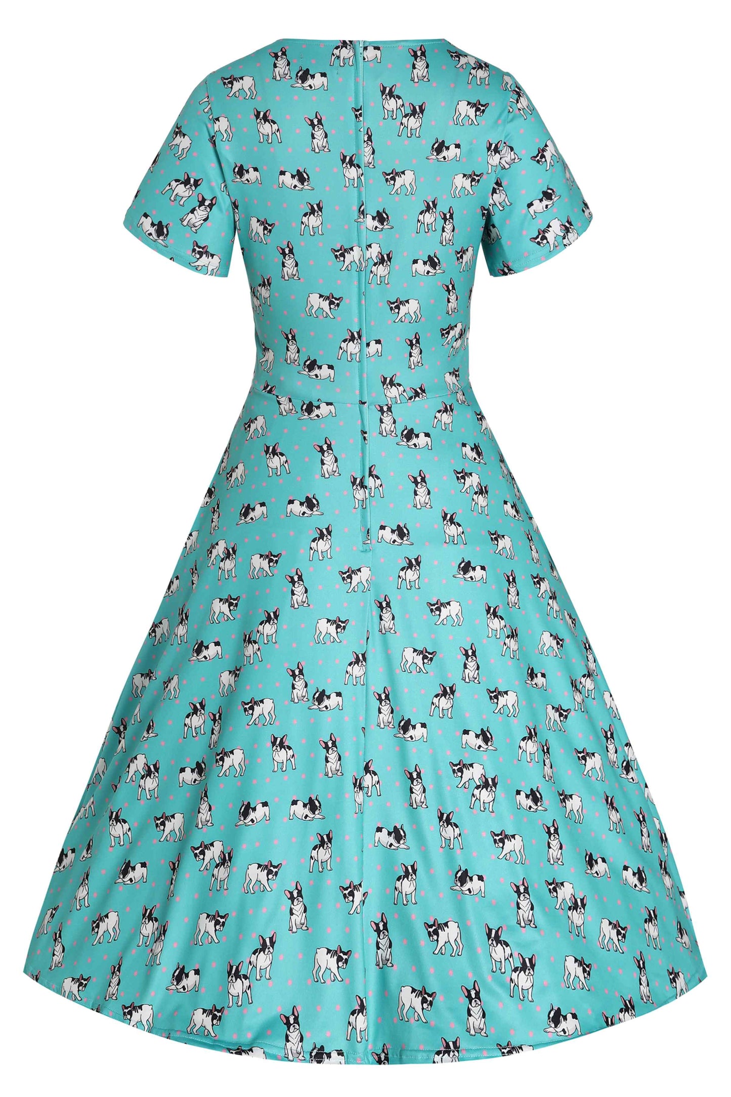Palma Green Frenchie Short Sleeved Dress