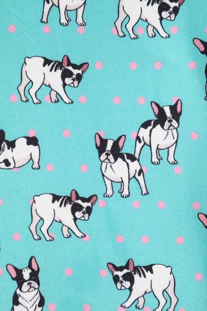 Palma Green Frenchie Short Sleeved Dress