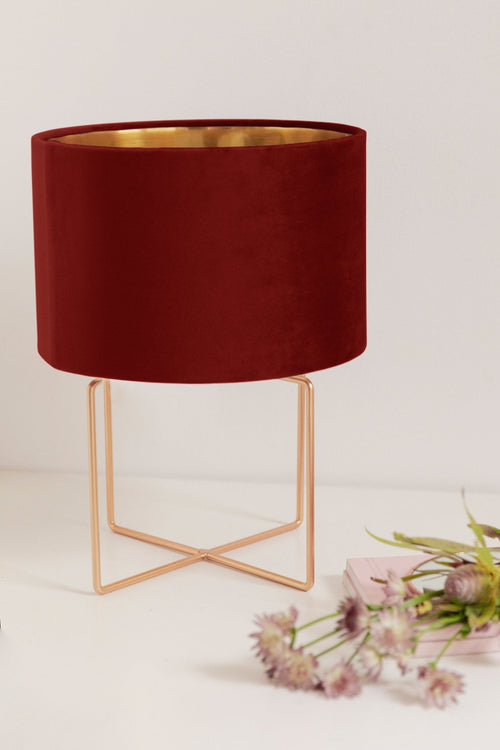 Lampara Gracy Dorada Rojo Cereza · Deco ·