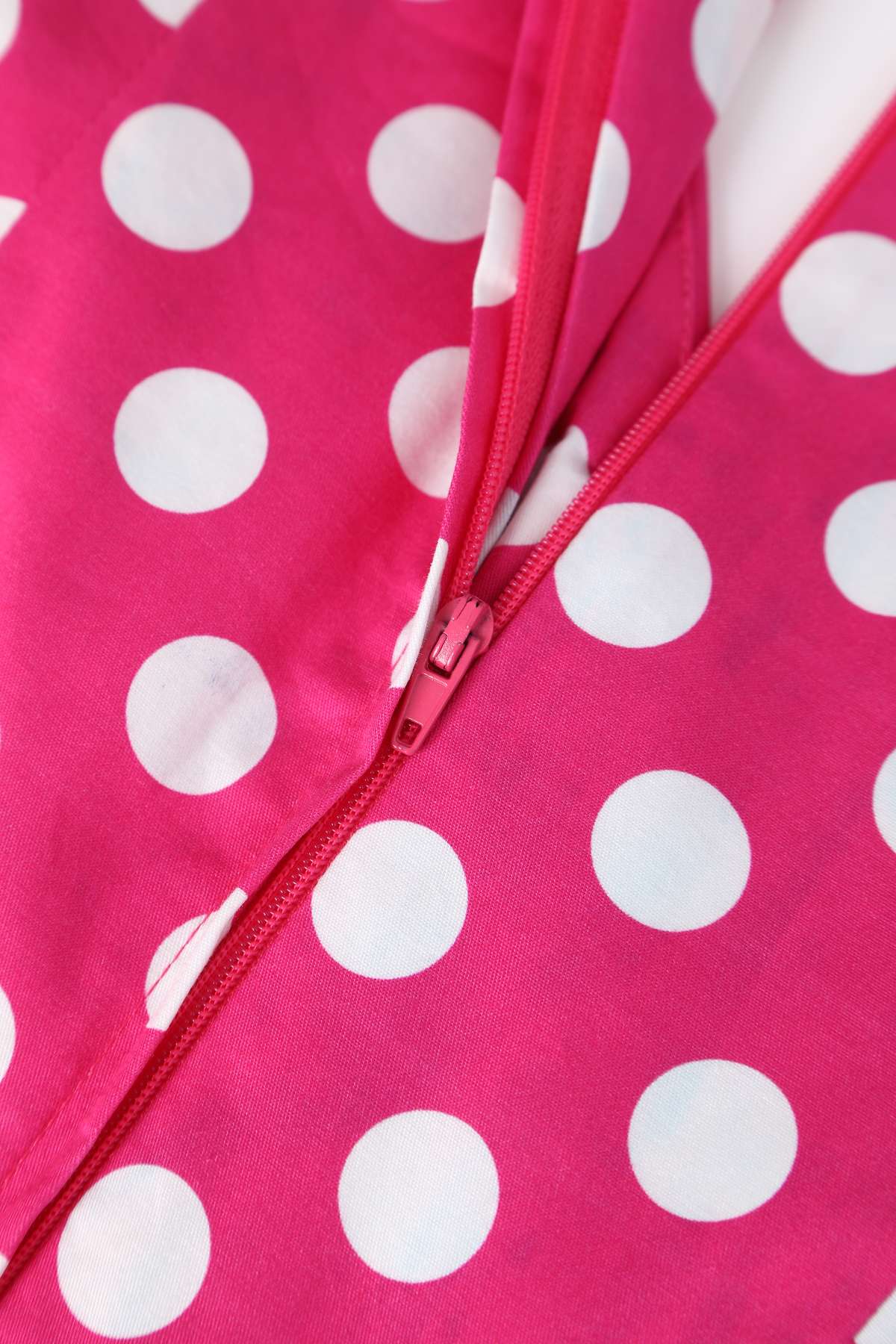 Lily Hot Pink Polka Dot Off Shoulder Dress
