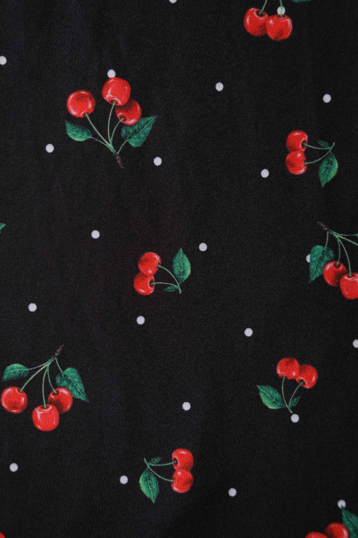 Billie Black Long Sleeved Cherry Dress