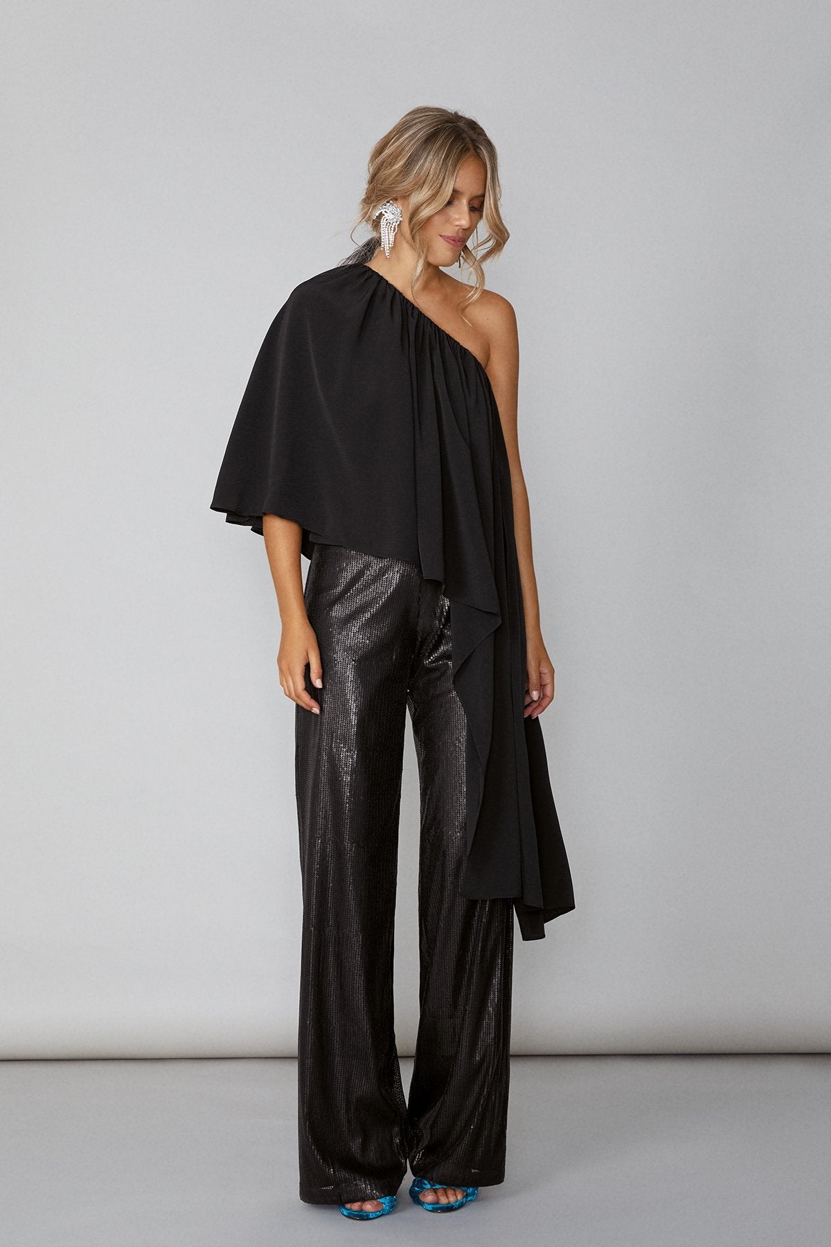 Pantalon Ari Microlentejuelas Negras · LAST CHANCE ·