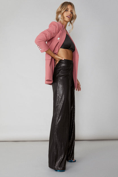 Pantalon Ari Microlentejuelas Negras · LAST CHANCE ·