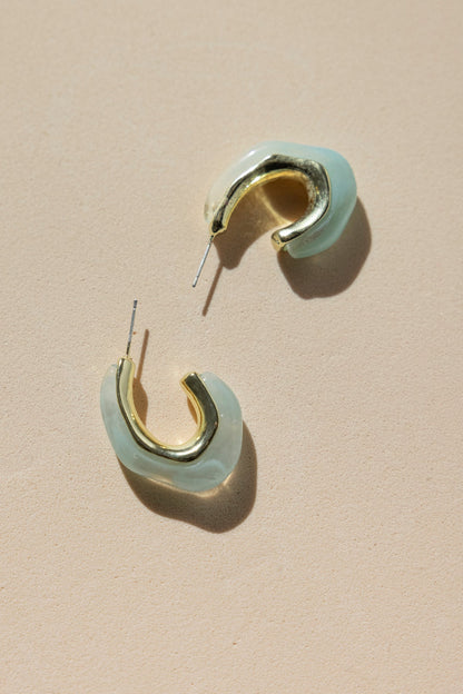 Pendientes Glossy Karina Mist · Wisteria ·