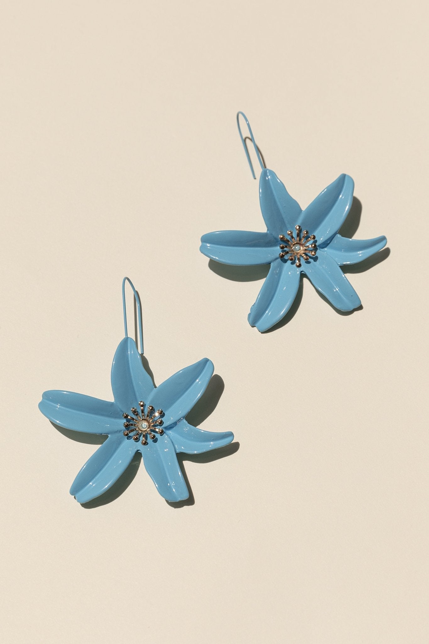 Pendientes Prune Azul · Rivera ·