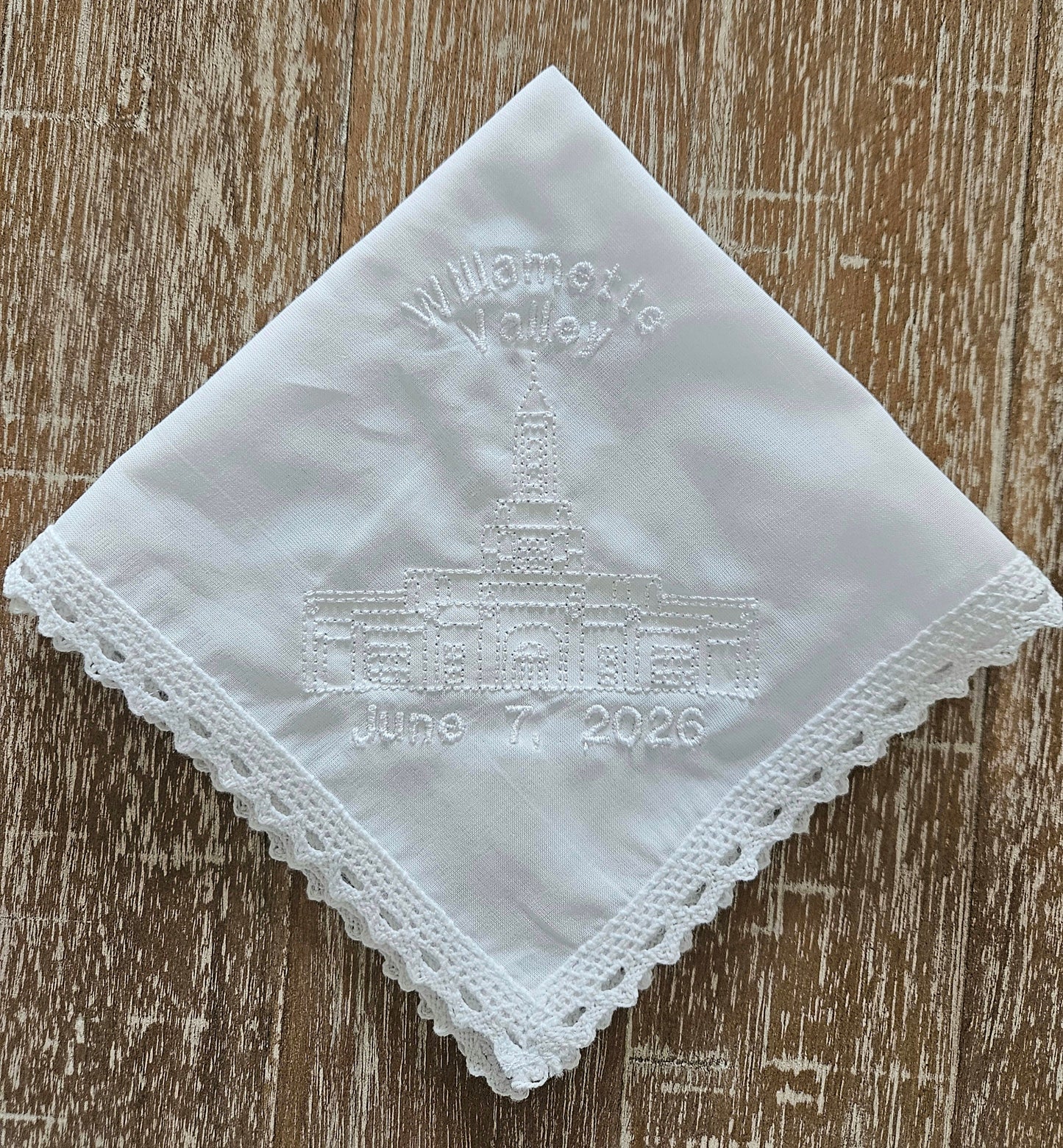 Willamette Valley Oregon Temple Dedication Hankie