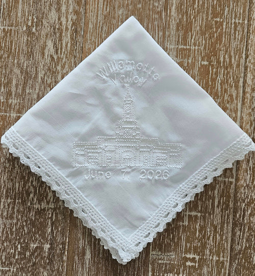 Willamette Valley Oregon Temple Dedication Hankie