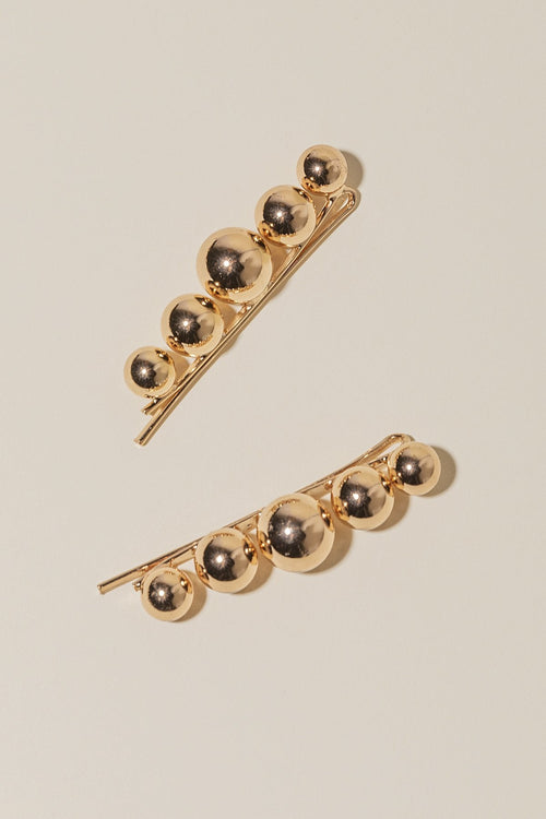 Set de 2 Horquillas Golden Bubble · Rivera ·