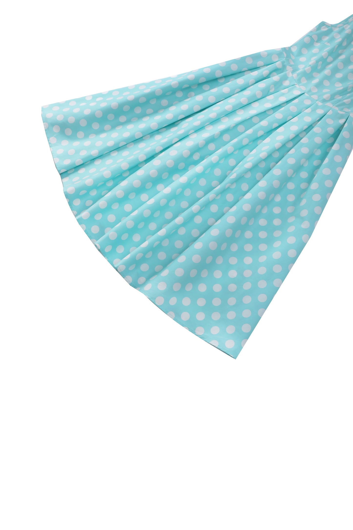 Blair Turquoise Polka Dot Mesh Dress