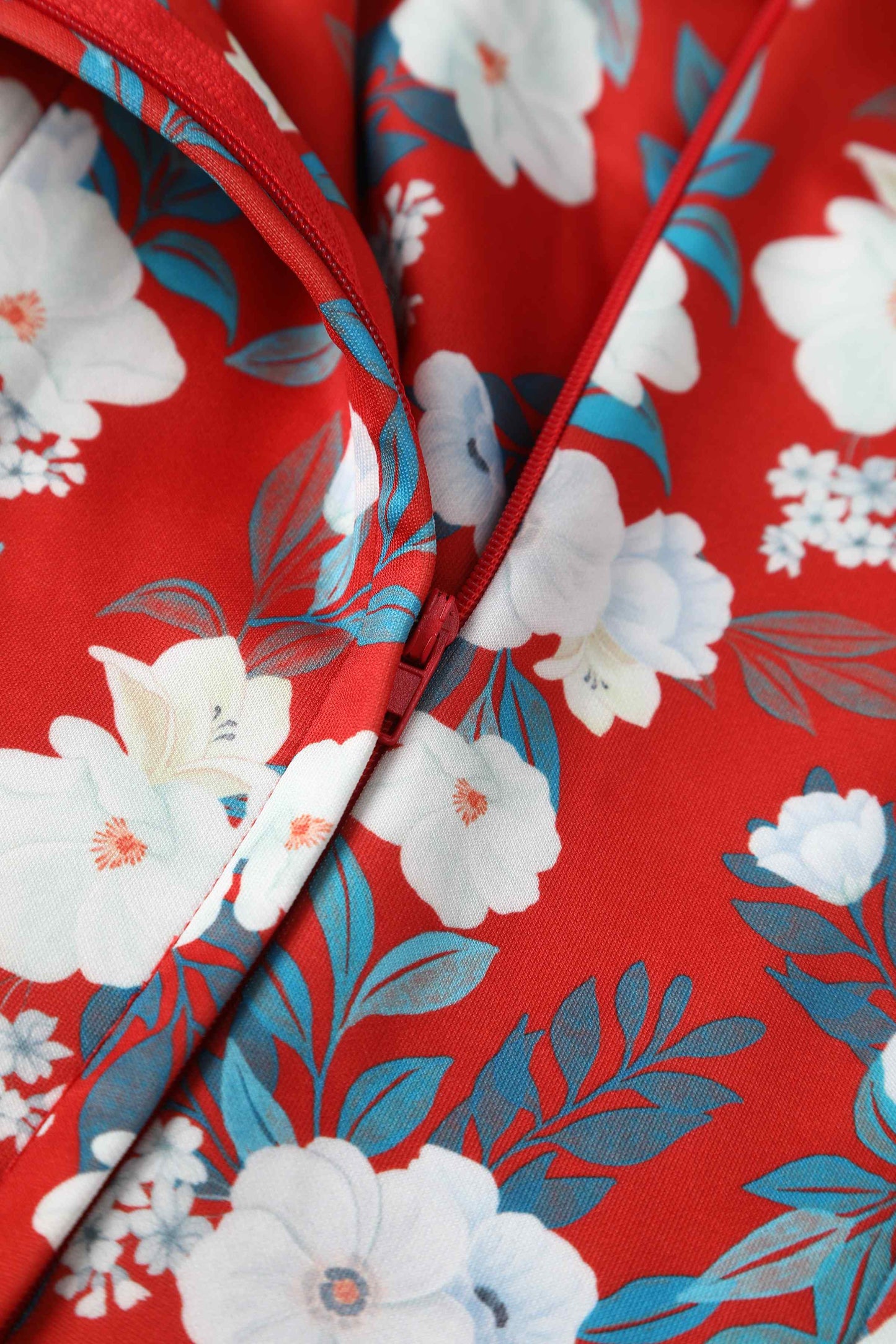 Lily White Rose Off Shoulder Dress In Red