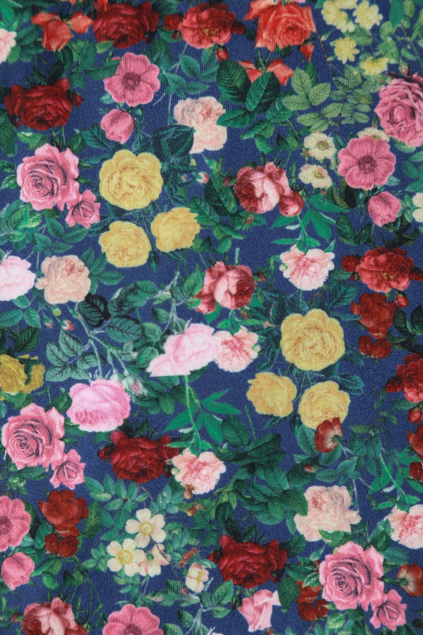 Ceri Wrap-Around Blue Floral Rose Garden Top