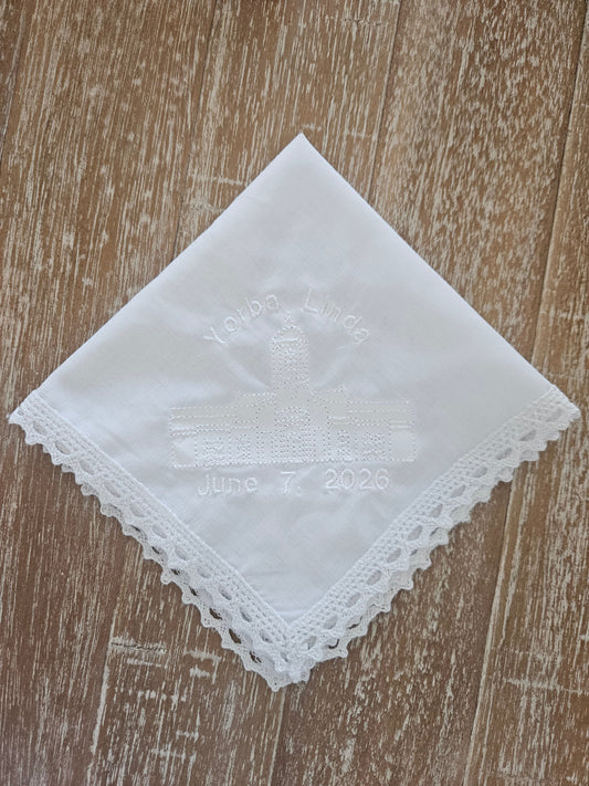 Yorba Linda, CA Temple Dedication Hankie